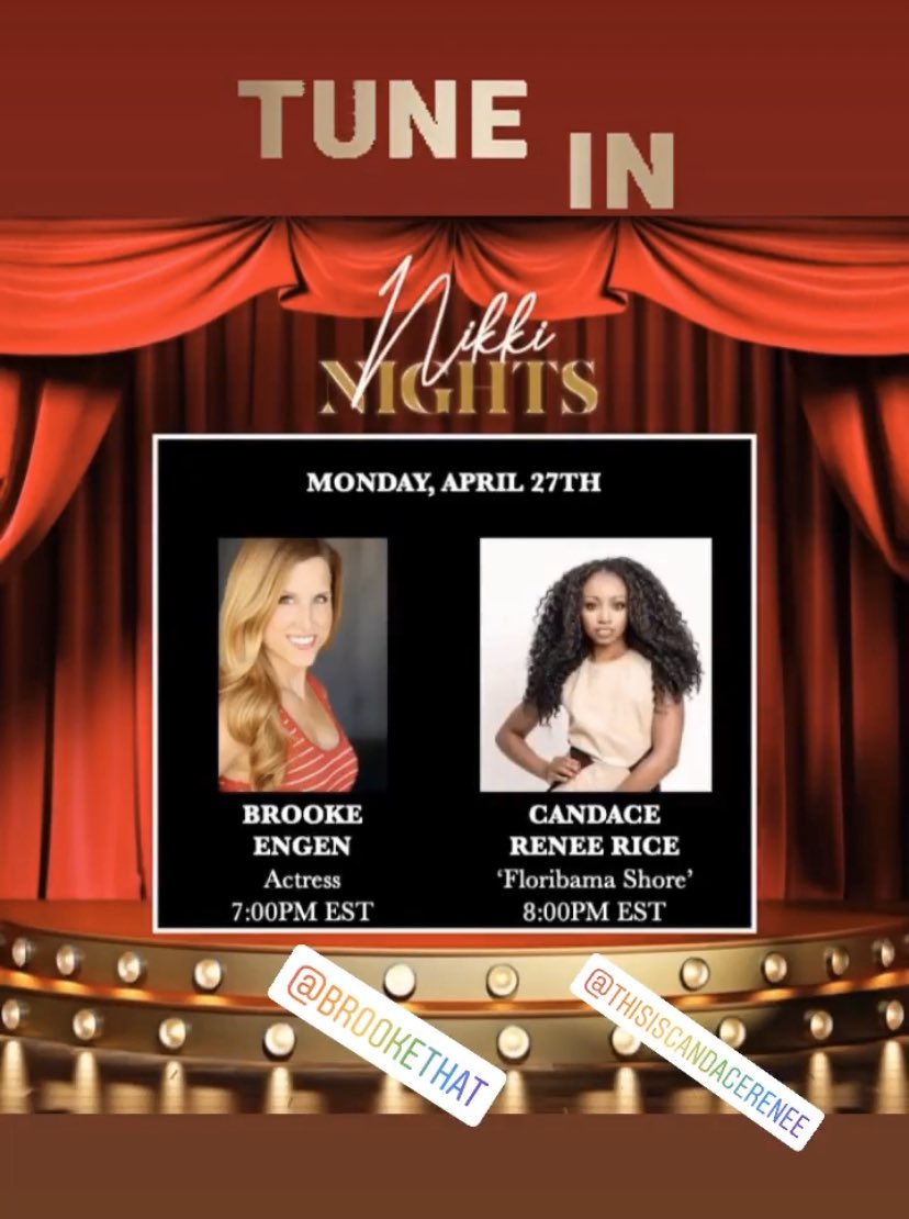 So excited to see and chat with  <a href="/NikkiBlonsky/">Nikki Blonsky</a> tonight!