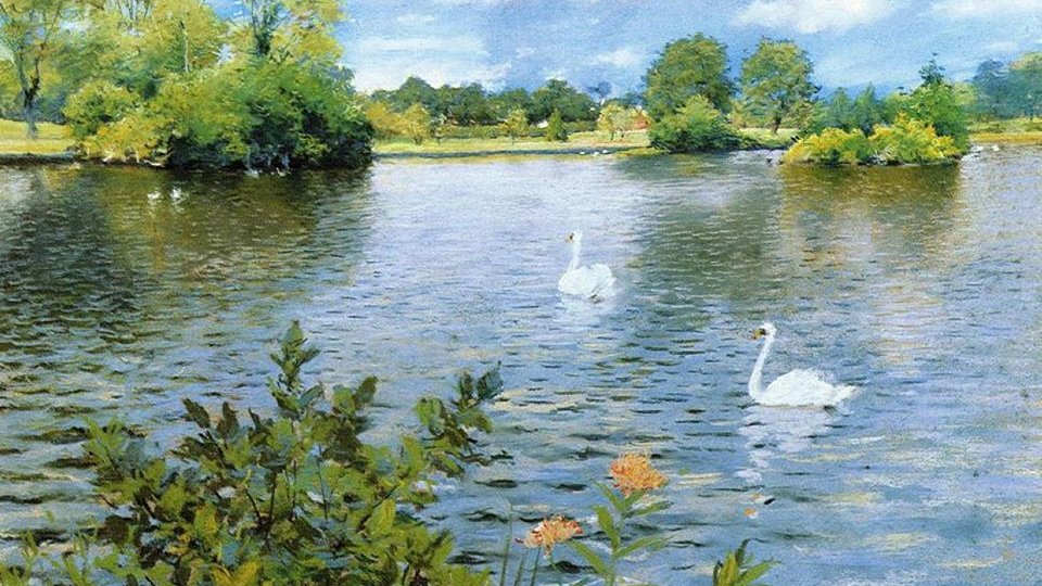 William Merritt Chase Long Island Lake #painting #art
