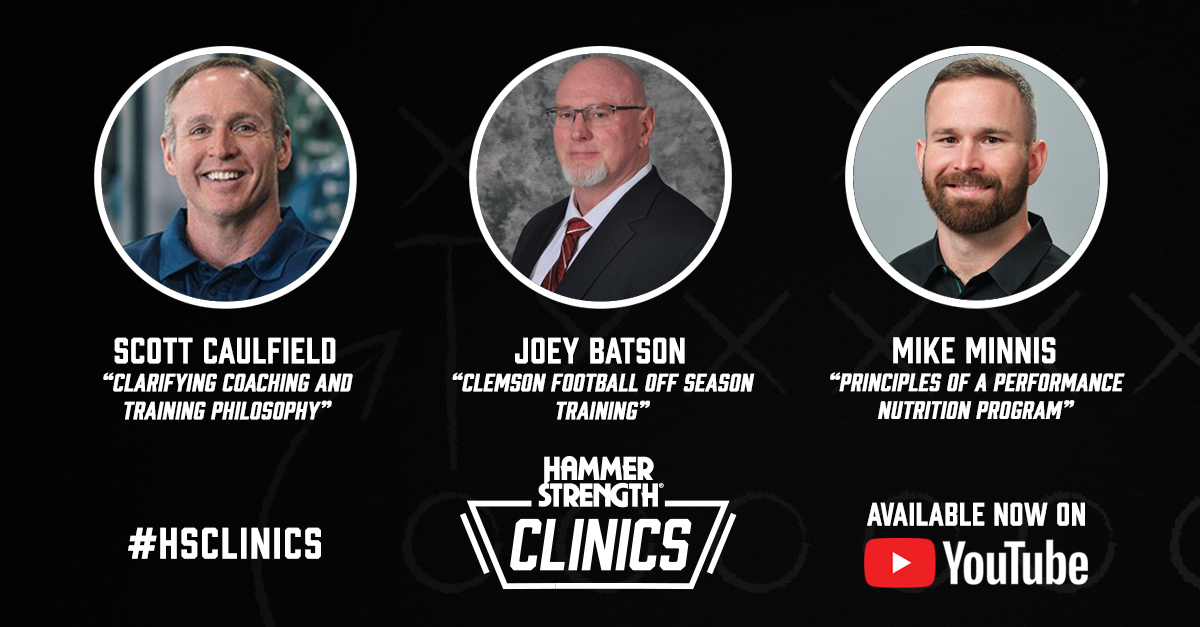 HammerStrength's tweet photo. This week's #HSClinics videos feature past presentations from @scottcaulfield, @CoachBatson &amp; @MMinnis89. 📺: https://t.co/vROmGZ9aMc https://t.co/NbyiPPfykg