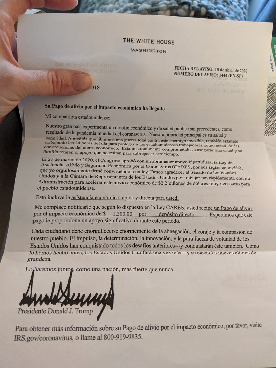 FuR's tweet image. How much do you think it killed him that they printed this in English and Spanish? #whatawaste #couldnotsigndirectdeposit