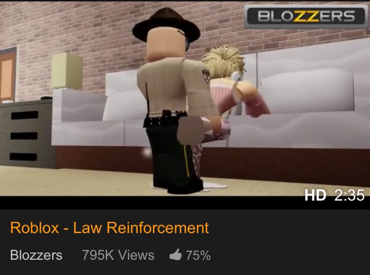 “today i looked up roblox porn . 