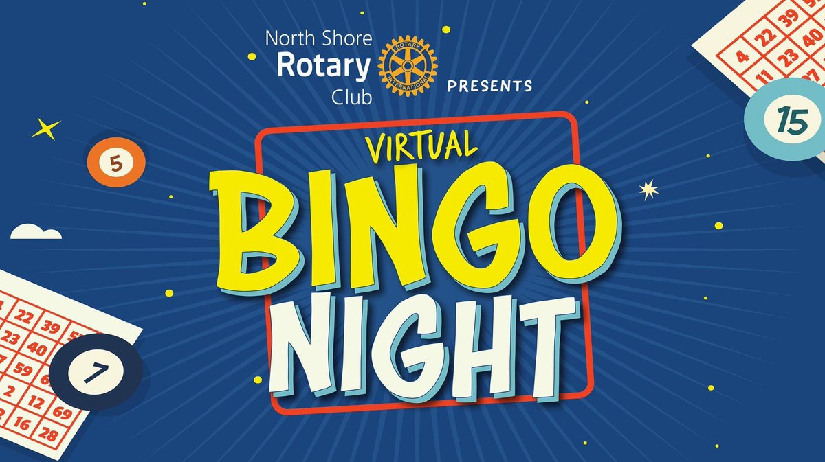Looking for something to do and interact with others while quarantined in your home? Join us for Virtual Bingo!  This Friday, May 1, 8 PM for your chance to win some great prizes while having fun playing Bingo! To register and for details visit: sinorthshorerotary.org/bingo