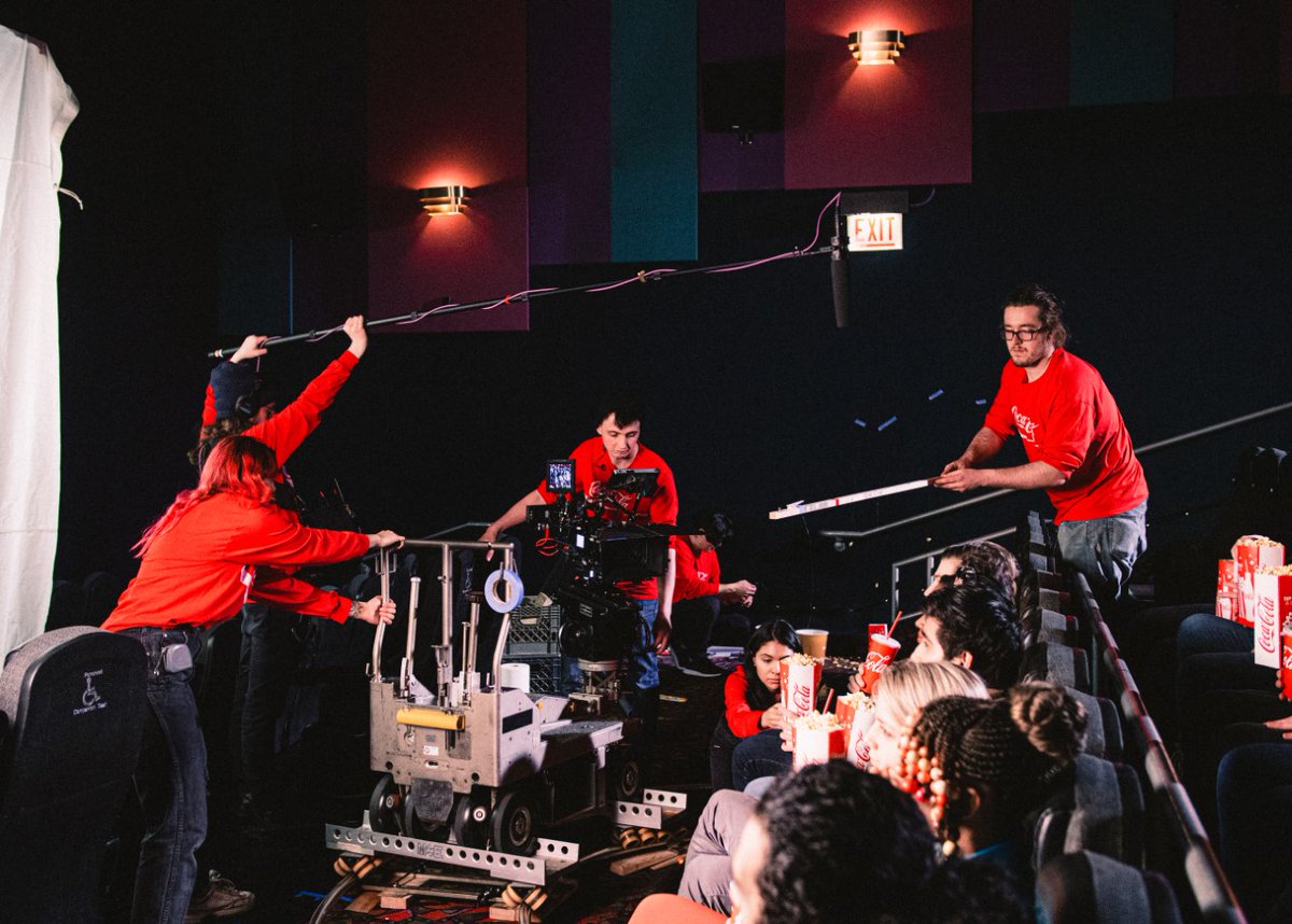 ColumCinemaTV's tweet photo. Cinema and Television Arts students @ColumbiaChi were selected as finalists to make a branded spot with the #CocaColarefreshingfilms program. Their film Magic goes live on April 30! Follow Magic for the big reveal @CCRFmagic #CCRFmagic https://t.co/vd6D0Y6shT