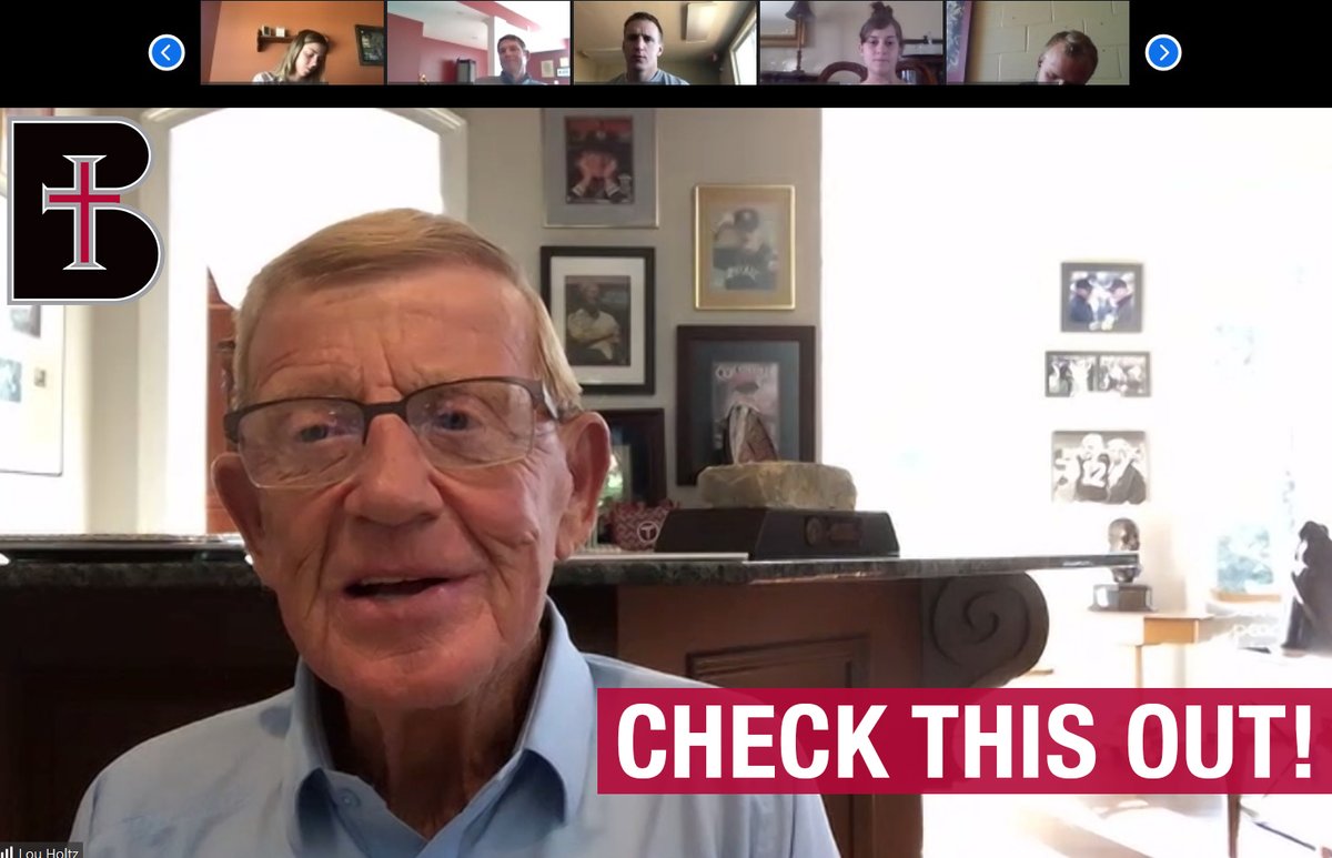 BenedictineKS's tweet image. Lou Holtz, the only college football coach to lead six different programs to bowl games, spoke in Benedictine College’s Leadership Class. He was the first donor to Benedictine’s grotto. The recipient of the scholarship he funded joined the class to thank him. #RavensWillRise