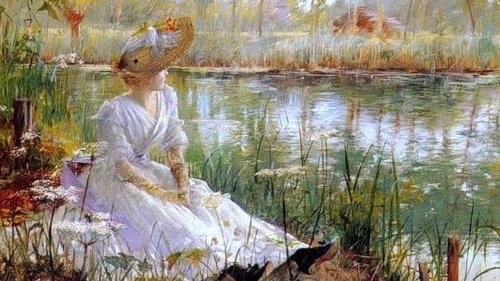 rehana_one's tweet photo. Theriat Charles James 

A beauty admiring a beauty 

#painting   #art  #beautifulwoman  #beautifulriver https://t.co/XSz8kejQ18