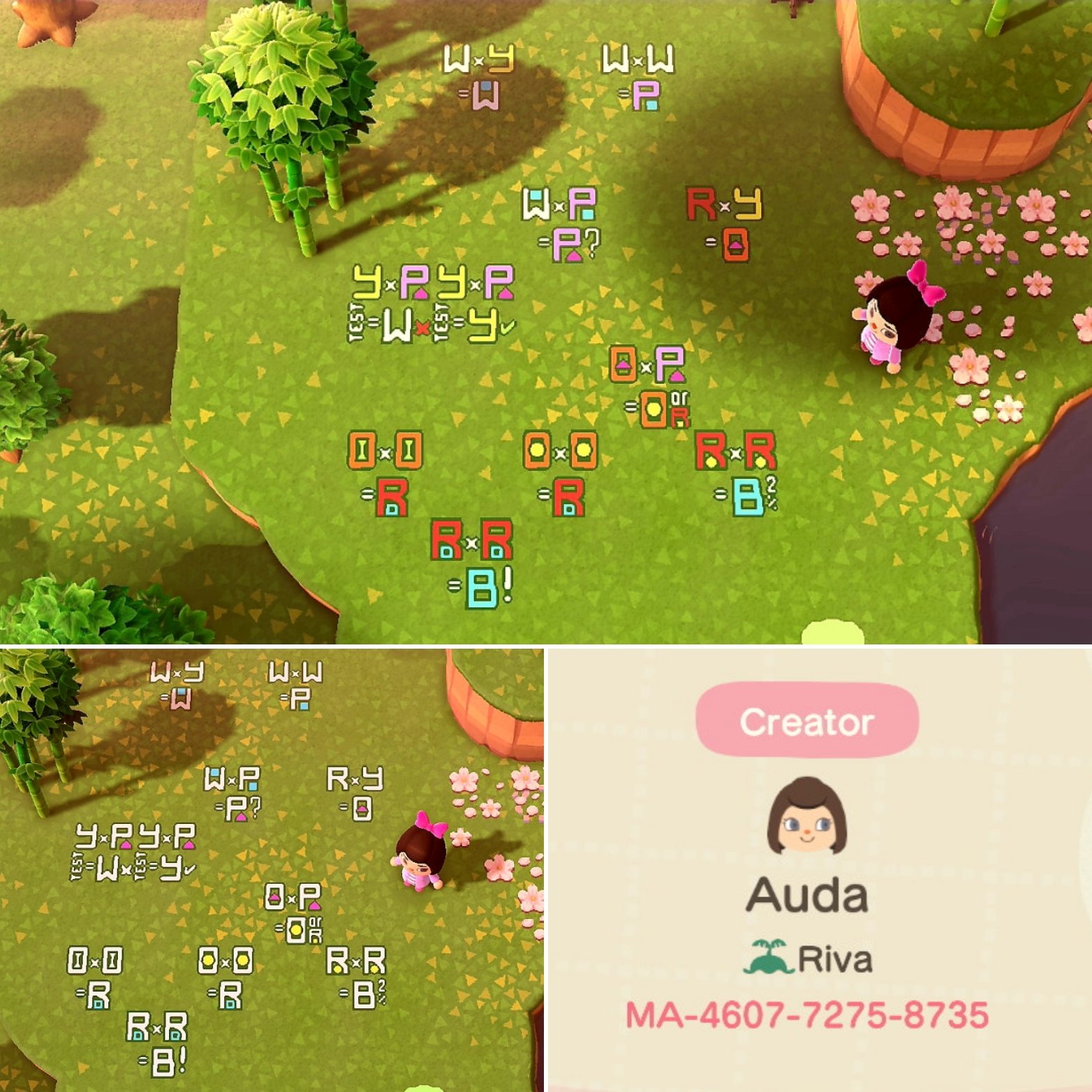 Auda on Twitter "Ground patterns to label my blue rose breeding garden