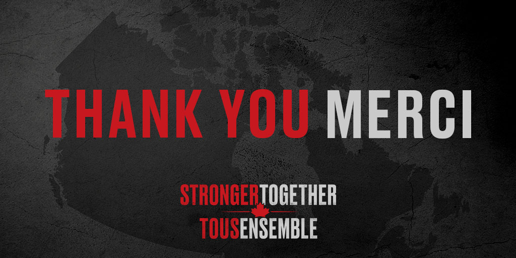 Canada you've KNOCK OUR SOCKS off! #StrongerTogether #TousEnsemble is now the most-watched non-sports Canadian broadcast on record, raising more than $6 million for <a href="/foodbankscanada/">Food Banks/Banques alimentaires Canada (inactive)</a>! You can rewatch it on <a href="/CraveCanada/">Crave</a>, <a href="/CBC/">CBC</a> Gem &amp; <a href="/GlobalTV/">Global TV</a>.ca &amp; can donate over the next 30 days.