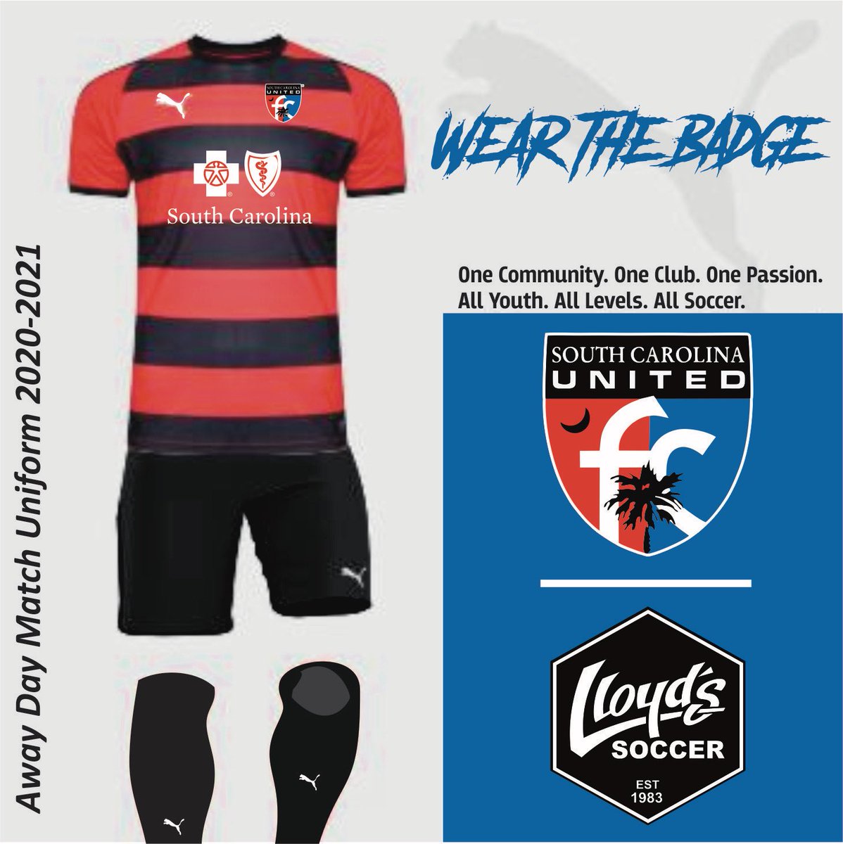 SCUnited_FC's tweet photo. ⚫️🔴20/21 Away Match Uniform ⚫️🔴

 Part of our Badge - 🔴 is back‼️

🔴⚫️🔵 #scufcfam #upthebantams 
#wearthebadge https://t.co/JFu5fBGZ29