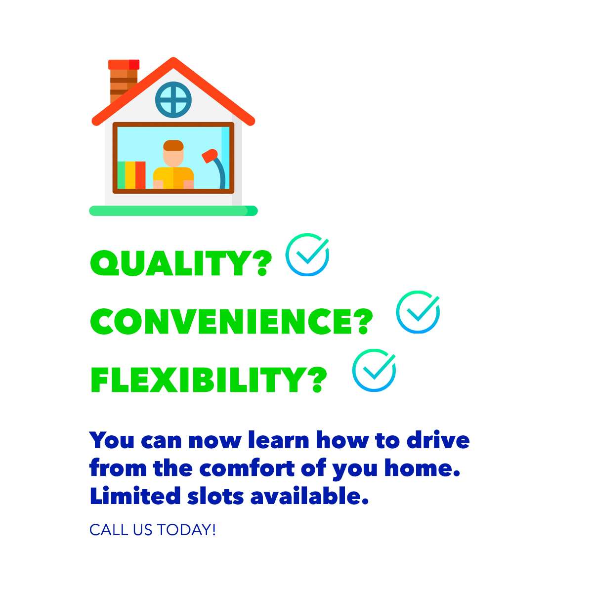 ambdriving1's tweet photo. What will you get from AMB online lessons?
✓Quality
✓Convenience
✓Flexibility

Don't let COVID-19 stop you from learning how to drive! AMB has gone online. Get in touch with us today. 

#AMBDriving #AMBDrivingSchool #Passed #Success #Toronto #TorontoDrivingSchool https://t.co/HDx0qknnxX