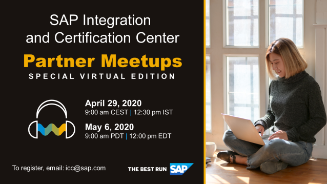 kernra's tweet image. #SAPICC invites all #SAPPartners with SAP-certified solutions and ISVs to a Partner Meetup. Join SAP experts for an interactive experience on the latest SAP product and technology innovations. To learn more and how to register your attendance, visit: bit.ly/3aJgiFU
