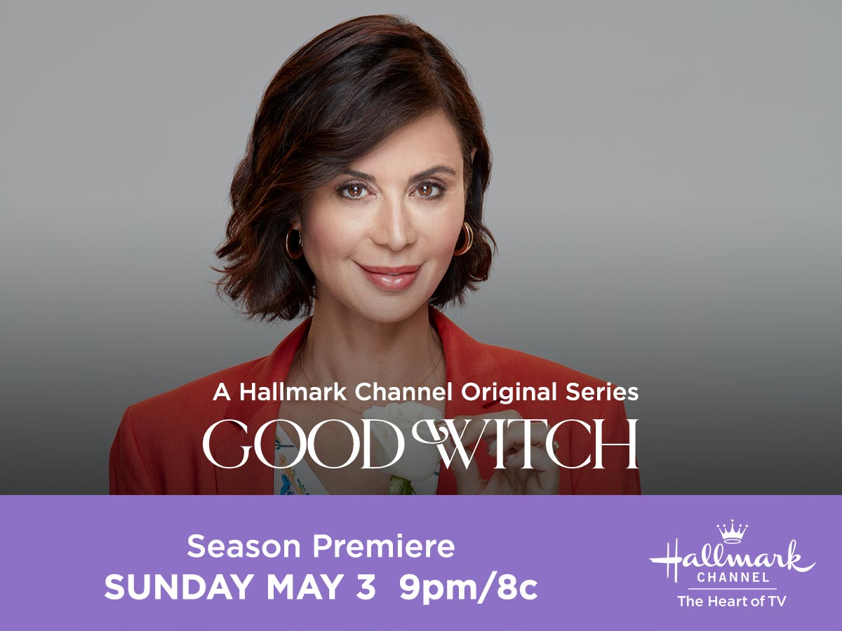 Cassie <a href="/reallycb/">Catherine Bell</a> welcomes surprise guest Joy <a href="/KatBarrell/">✌🏼Kat Barrell ✌🏼</a> to Grey House. Can she be trusted? Find out when the all new season of #GoodWitch premieres this Sunday at 9pm/8c &amp; tweet using #Goodies. 🏡