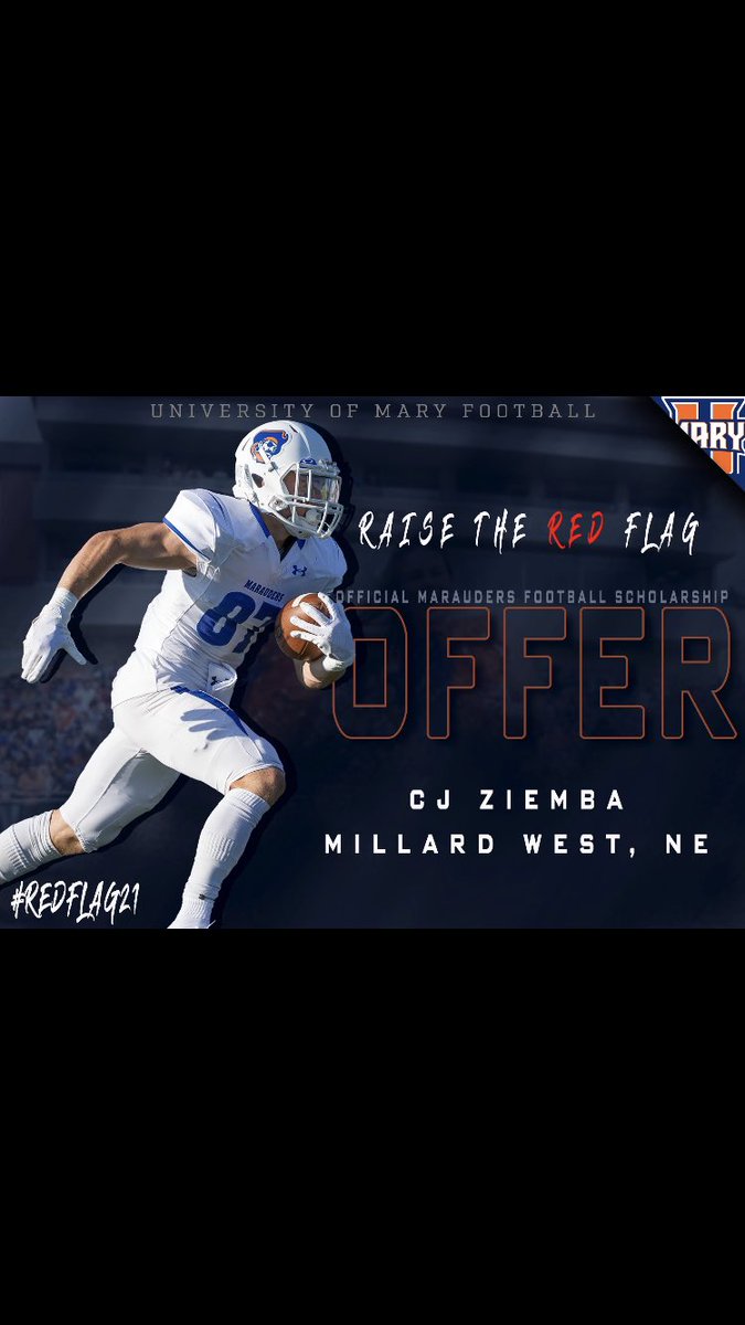 Feeling blessed receiving my first offer from the <a href="/UMaryFB/">UMary Football</a> . Thanks Coach <a href="/coachKastens/">Alex Kastens</a>  for seeing potential in me!