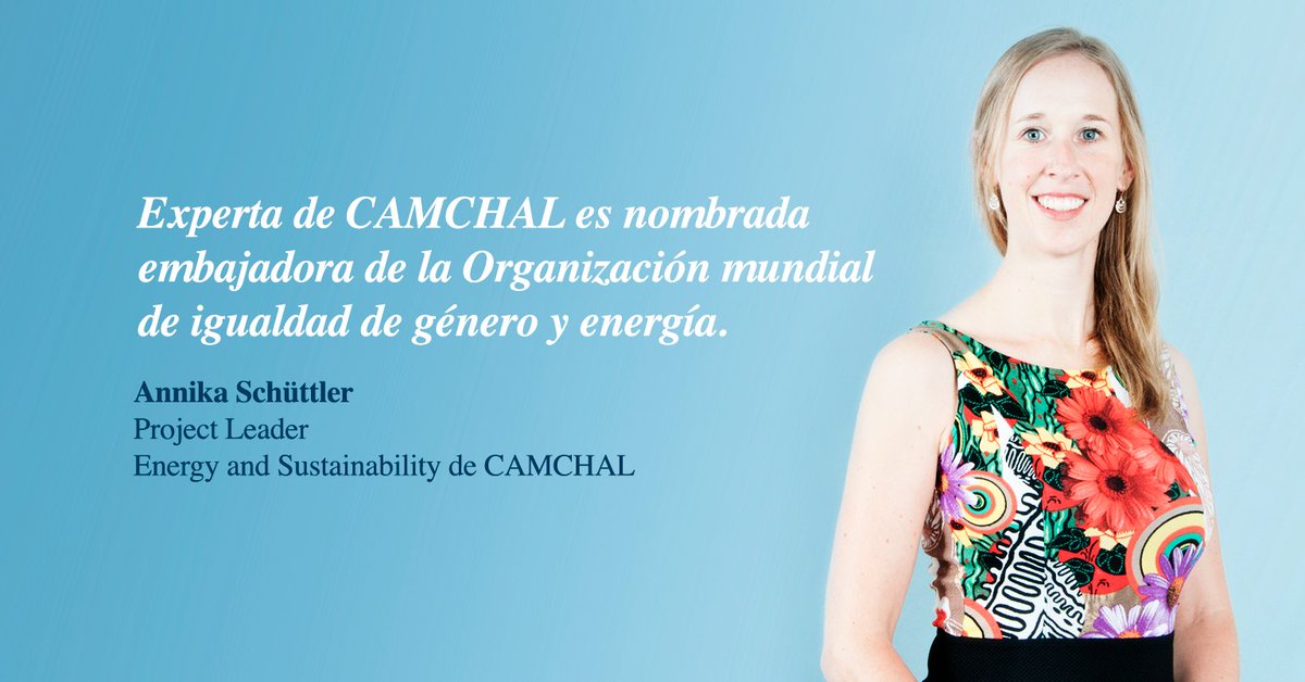AHKChile's tweet photo. ¡Orgullo para #CAMCHAL! Annika Schüttler, Project Leader Energy and Sustainability de CAMCHAL, fue elegida por @C3E_Intl_Energy para formar parte de su Programa de Embajadores para el período 2020 a 2022.
Revisa la nota completa aquí https://t.co/BKnTUxhD6J https://t.co/8fzy5Ze9vX