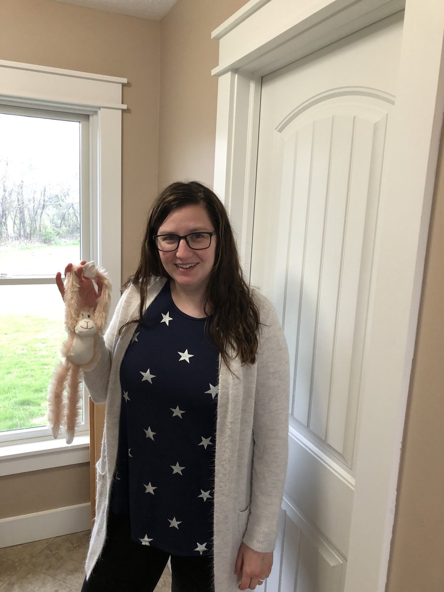 MrsPodulka's tweet photo. Our kindergarten class monkey, Mr. Monkey, didn’t have any stars or stripes to wear but Mrs. Podulka did!  #wearemidview #MidviewVirtualSpiritWeek #wemissyou https://t.co/C0lFGBpzOT