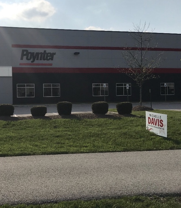 Thank you to Poynter Sheet Metal and Joseph Lansdell for the great sign location and support of the campaign.