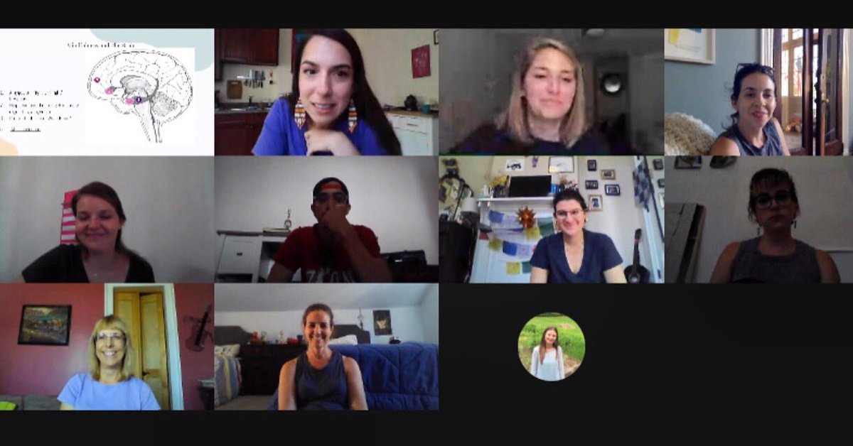 Our StG mentor cohort continues to meet even while we are off campus! Today, Ms. Danielle is leading the group in a #mindfulness professional development session via Google Meet, connecting the science of mindfulness to education.
#StGcommunityathome #boldlyreimaginingeducation