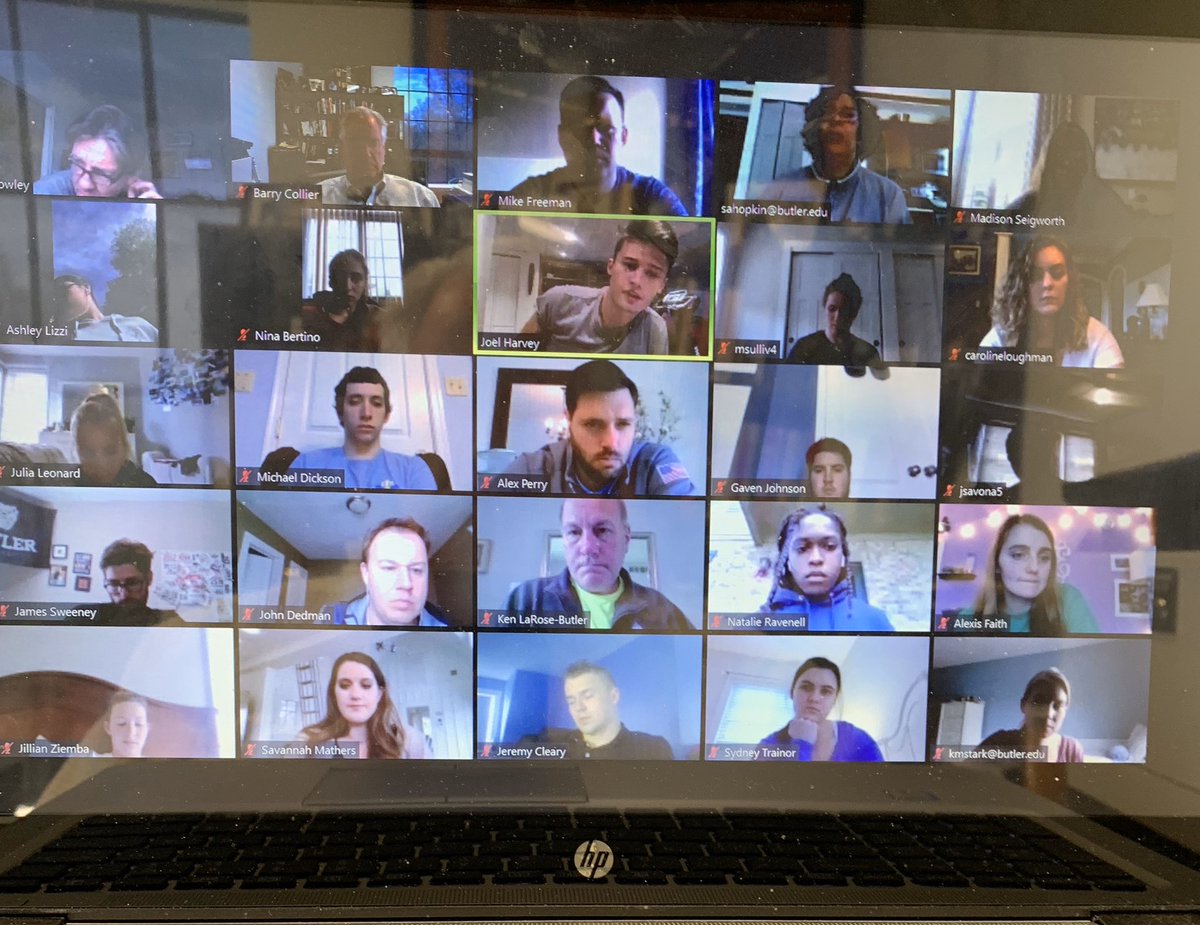 BUADCollier's tweet image. Earlier today, @ButlerSAAC was back together.  As we head into final exams, our 2020 seniors thanked their teammates and expressed their gratitude for their student-athlete experiences. #thebutlerway