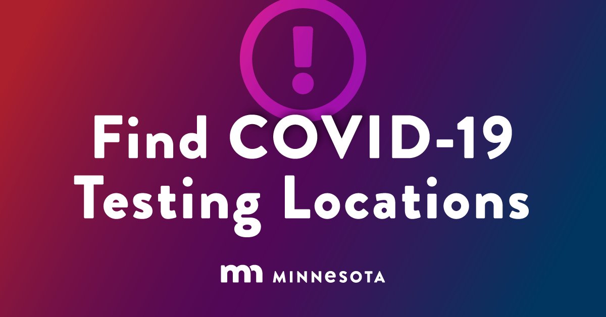 Minnesota's expanded testing capacity is going to help keep our communities safe. Thanks to a partnership between <a href="/MayoClinic/">Mayo Clinic</a>, <a href="/UMNews/">University of Minnesota</a>, and the State of Minnesota, it’s easy to find a testing location in your community. Visit mn.gov/covid19/for-mi….