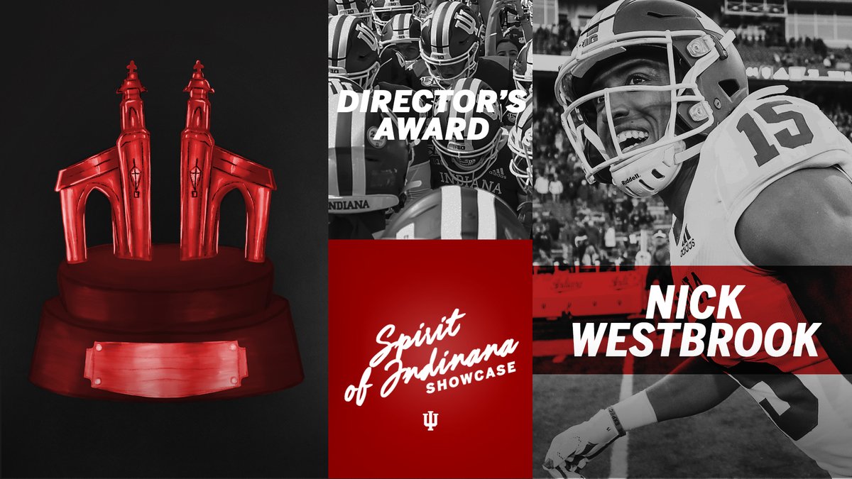 IUExcelAcad's tweet photo. 🏆 2020 @IUHoosiers Spirit of Indiana Director's Award Winner: @Nick_West15.

#IUShowcase #IUFB https://t.co/IJjhUafGwI