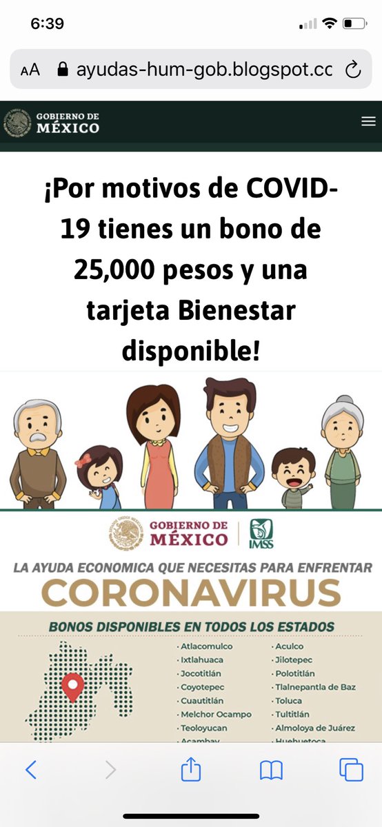 beshynee's tweet photo. Mucho cuidado con este tipo de información que le llego a un conocido de plan de apoyo que no viene de una página oficial más sin embargo pide información, se están aprovechando de la situación de la gente cuando no se vincula a una página oficial del IMSS @chamlaty @Tu_IMSS https://t.co/vd20Zyox6Z