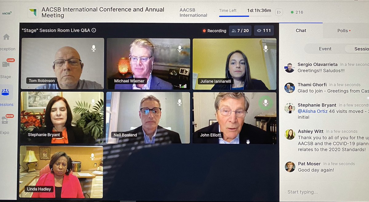 SRichtermeyer's tweet photo. Thank you to @AACSB leadership for all your efforts to facilitate sharing of information amongst #business #schools during the pandemic. #ICAM20 https://t.co/8eodrRCK9V