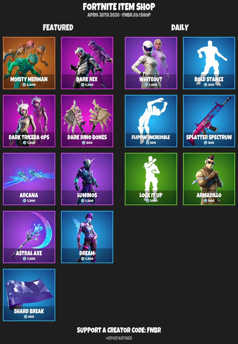 Fnbr Co En Twitter Fortnite Item Shop For April 28th 2020 Https T Co Nxpckxmqqb Use Creator Code Fnbr If You D Like To Support Us Epicpartner Set Personalised Reminders On Our Ios App Https T Co 2kmeb0k4z0 Https T Co Zln4nss2ac Same Shit In The Item Shop Fortnite Same Shit In The Item Shop Fortnite Fnbr Co En Twitter Fortnite Item Shop For April 28th 2020 Https T Co Nxpckxmqqb Use Creator Code Fnbr If You D Like To Support Us Epicpartner Set Personalised Reminders On Our Ios App Https T Co 2kmeb0k4z0 Https T Co Zln4nss2ac