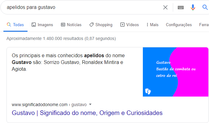 significado de nome gustavo