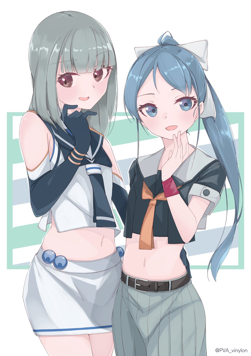 五月雨(艦これ) ,夕張(艦これ) 「#うるせえ俺は神絵師だフォローしろ
夕張さんばっかり描いてるよ! 」|Uut．💉×4のイラスト