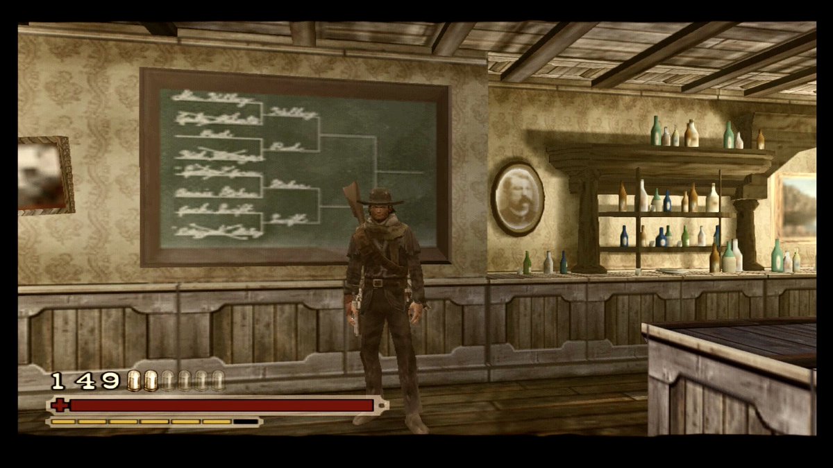 The town of Brimstone-1873. A 25 year old bounty hunter named Red Harlow readies himself for the Battle Royale quickdraw competition.I love how  #RedDeadRevolver took elements from Sam Raimi’s wonderful 1995 film The Quick and the Dead.
