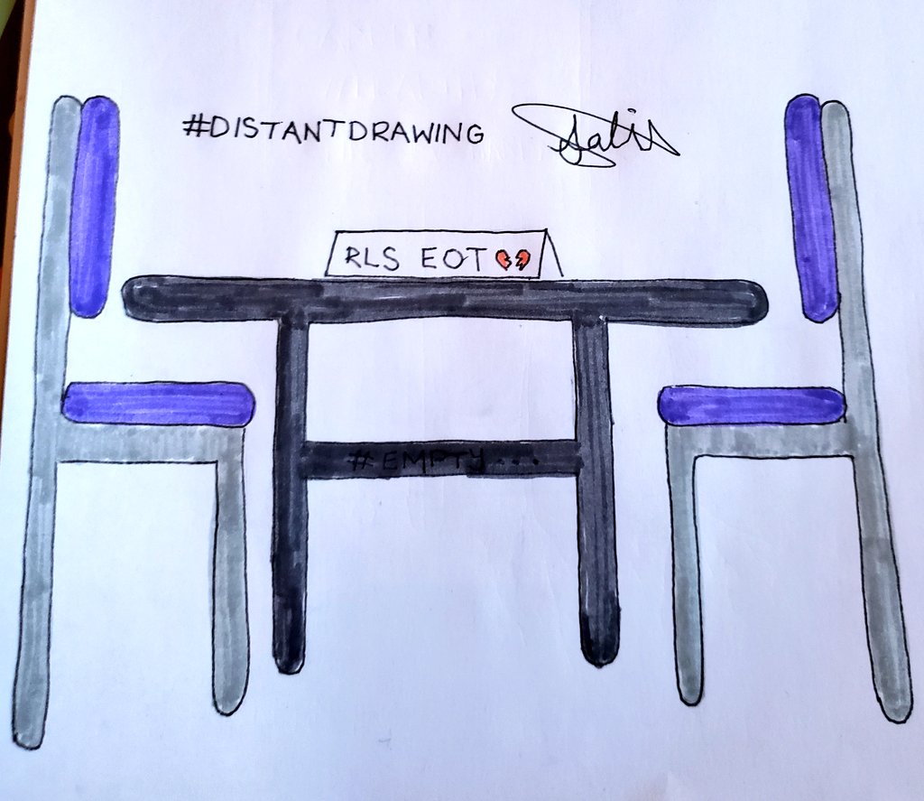 actuallynotsali's tweet photo. #Empty Chairs at Empty Tables.
#DistantDrawing ๐ https://t.co/LZVGfbEICX