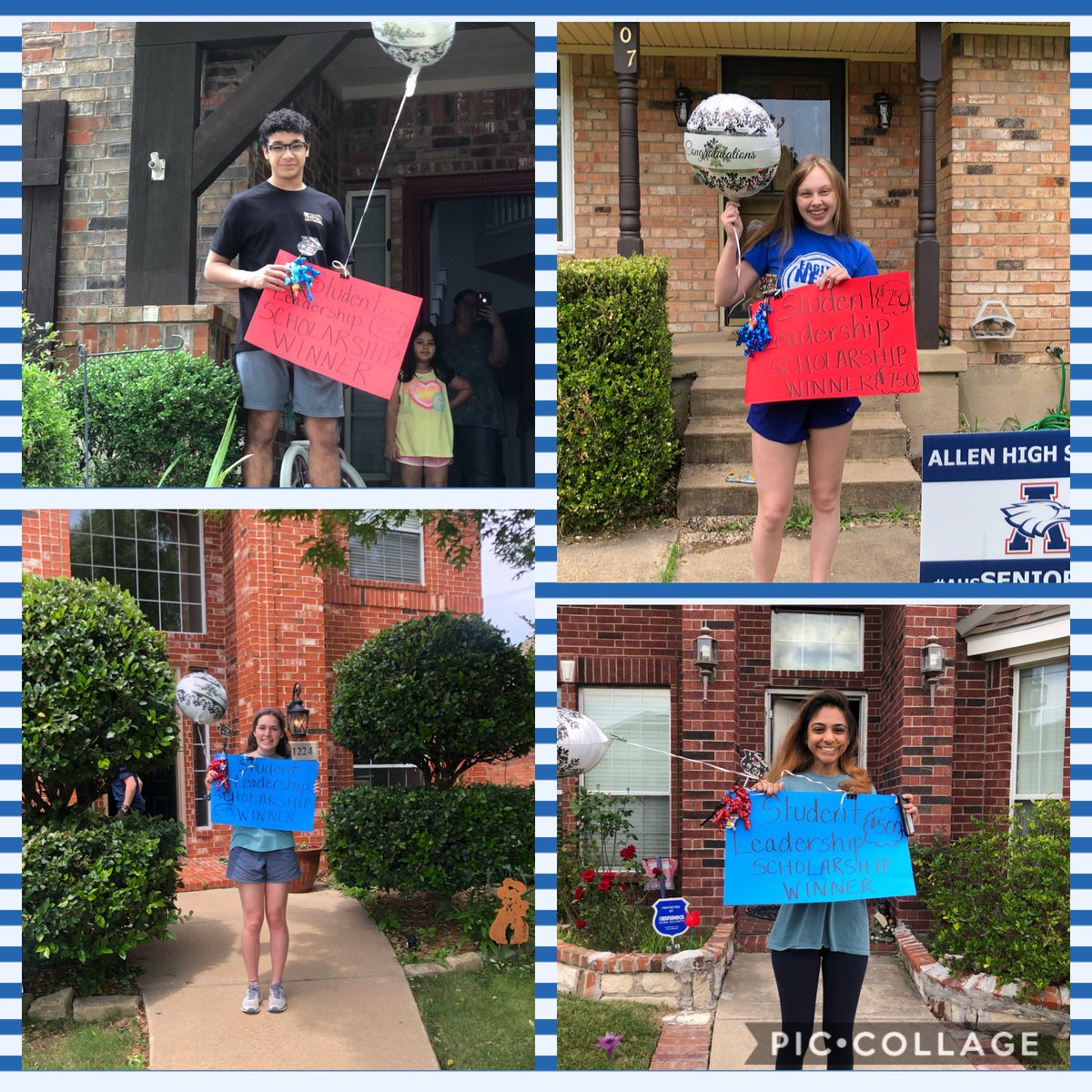 AHS_WINGS's tweet photo. 🎈 🥳Congratulations to all PALs/WINGS who received Student Leadership Scholarships today! $12,250 was awarded to 16 Seniors! And it was incredible to have our ALUMNI join us for the SURPRISE Announcements! https://t.co/nh3TIg7R5Z
