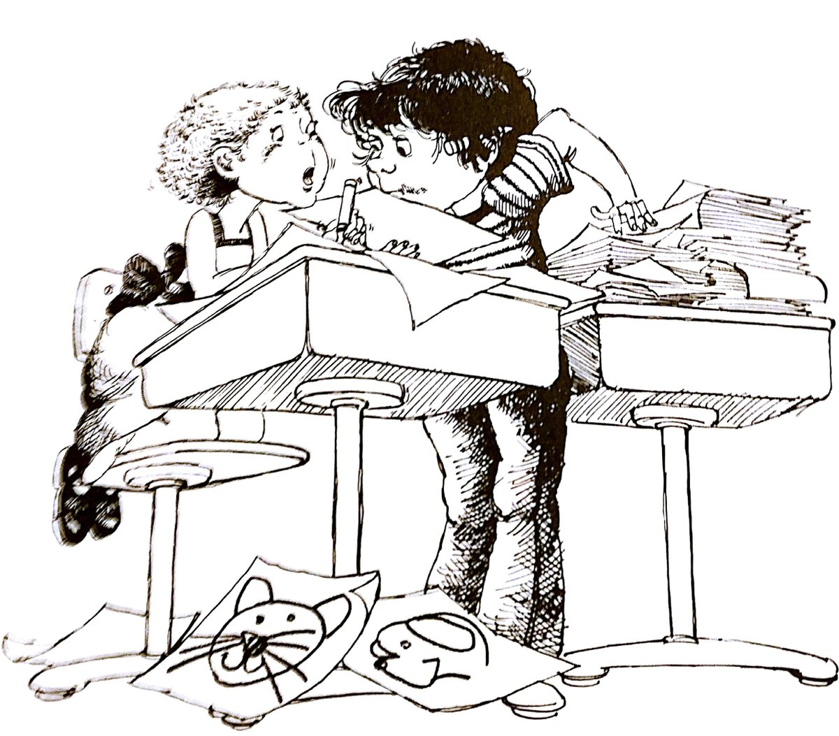 speaking of controversial decisions, putting dennis hockerman one tier higher. dennis hockerman SPECIFICALLY has the vibes of "1970s Children's Book" which i just like a bit more. this style feels more... defined to me.