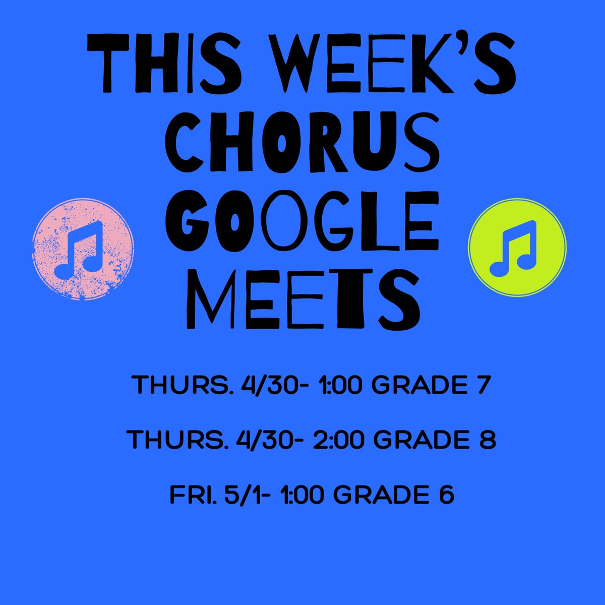 Meeting links will be posted in my Google Classroom on Wed.