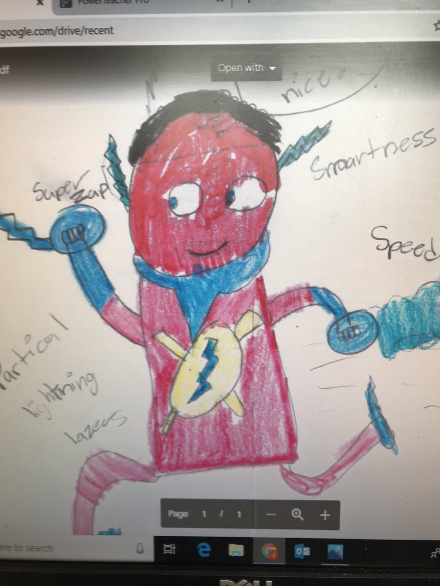 Rudydog44's tweet photo. Saint John’s 4th grade students created their own super hero art piece while learning about portraits.  This year our schools theme is “Take The Lead.” They are my super hero’s. https://t.co/shFxGspibC
