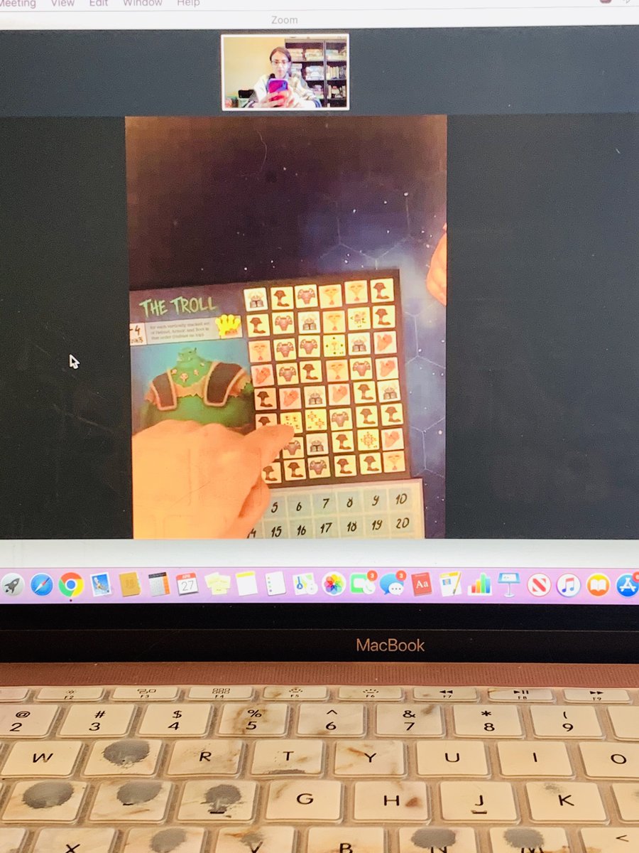 Puffindor's tweet photo. Played my first game of #TastyHumans tonight with a friend in the UK! This is a game that works really well over video chat. Great theme and very thinky! Looking forward to some solo games of this! #boardgames #tabletopgames https://t.co/4coTMiQMbM