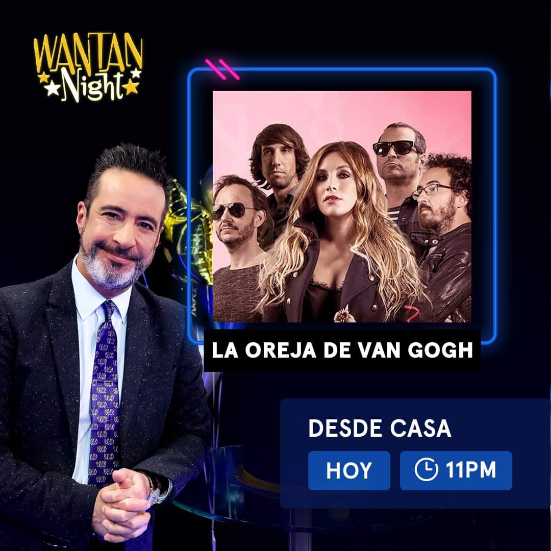 AylluOrejaPeru's tweet photo. Hoy @laorejadevgogh estará en @wantannight con @CarlosCarlinOf hablando sobre el lanzamiento de #Abrazame. 

No se lo pierdan por @MovistarPeru a las 11 pm. 🇵🇪

@LeireMo #QuedateEnCasa #Abrázame #LaOrejaDeVanGogh #MovistaPlus #MovistarPlay #WantanNight https://t.co/HISUez1d07