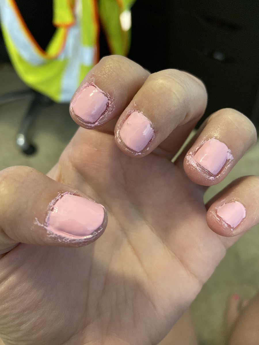 Nicooooleee's tweet photo. *nail salons aren’t essential* 😅🙄😭 https://t.co/xPT6dBYz4S