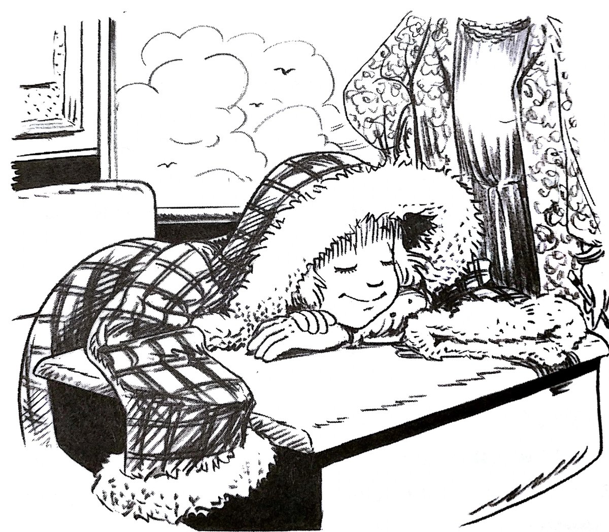 but NO ONE has mastered the Realistic Wayside Art Style better than joel schick, whose illustrations i may have more nostalgia for than brinckloe. the realism sets a nice contrast to the Strangeness of the text, and i can see WHY mccauley replacing them could be controversial.