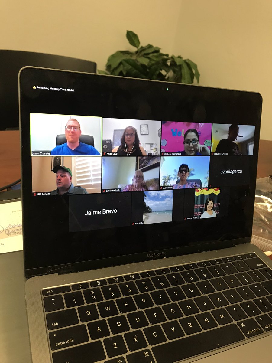 Final McFarland Mentor Monday zoom meeting of the year. We have amazing mentor teachers that provide support, especially with remote teaching. Also great support from @KcsosP &amp; Jason Crossley. 💣📚📝#Teacherinductionprogram #MUSDconnectingkids <a href="/McFarland_USD/">McFarland Unified SD</a>