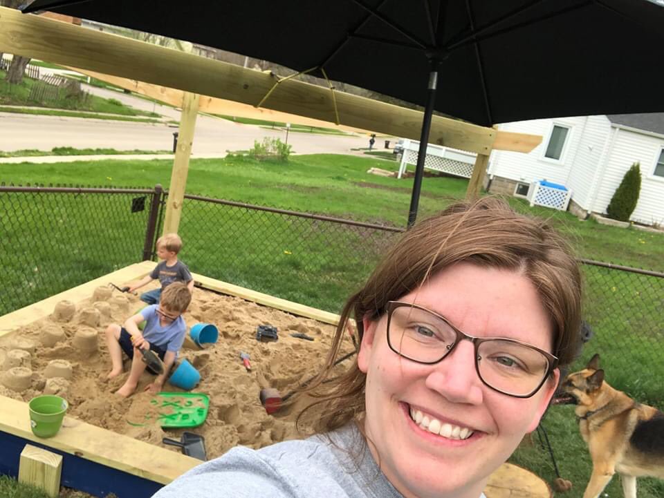CRMcKinleyMS's tweet photo. Our #STEAMstaff is filled with designers and creators! Mrs. Dunphy and her family built a sand box. They created sand castles at home today...who knows what will be next??
P.S. Eva (her dog) is the "Sand Castle Dragon" that likes to ruin her designs.
#MSAcares #STEAMathome https://t.co/Wd7FvkbA27