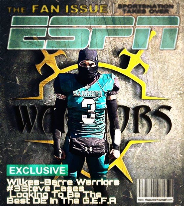 Did 1 for my lil bro Steve Casa #WilkesBarreWarriors with the #espn touch oh when will these big brands<a href="/tag/wilkesbarrewarriors"class="tags">#WilkesBarreWarriors</a><a href="/tag/espn"class="tags"><span>#espn</span></a><a href="/tag/semipro"class="tags"><span>#semipro</span></a>