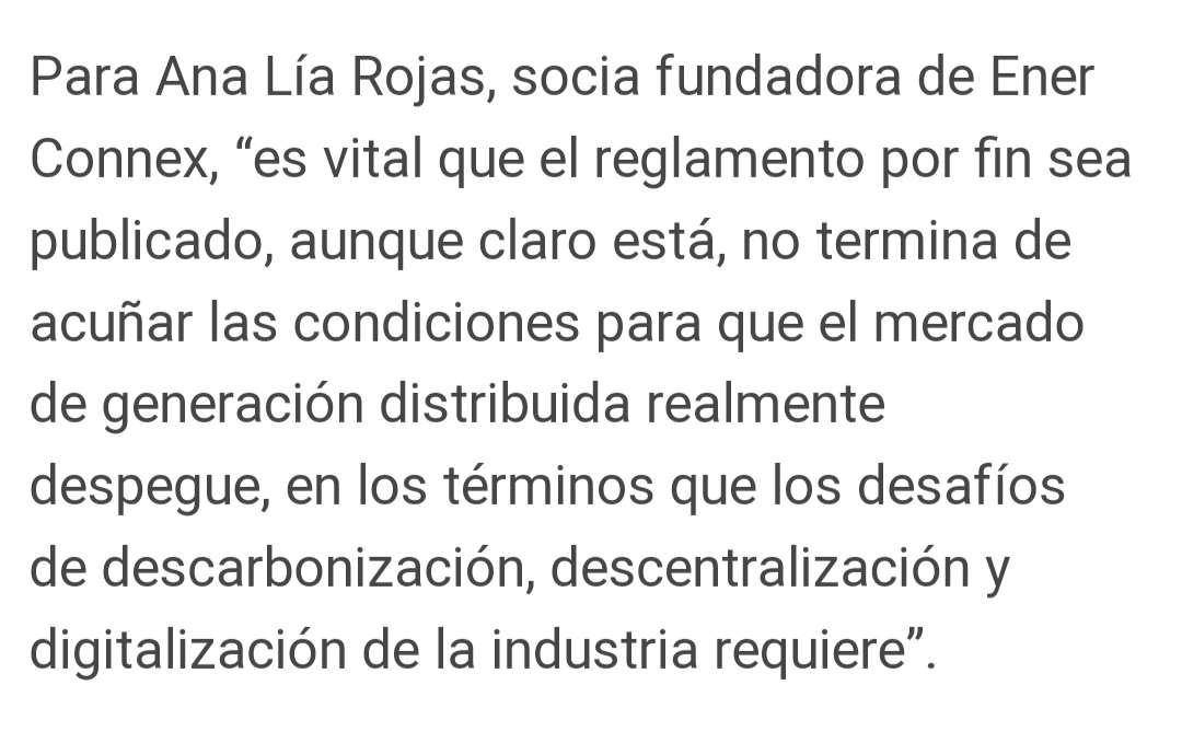 Mi reflexión y de los colegas de <a href="/acesol/">ACESOL</a> sobre qué esperan los pequeños medios de generación distribuída solares sobre el reglamento aún pendiente de publicación.
 
Realmente estamos "on the right track" como decía el tristemente célebre audio aquel?

revistaei.cl/2020/04/27/pmg…