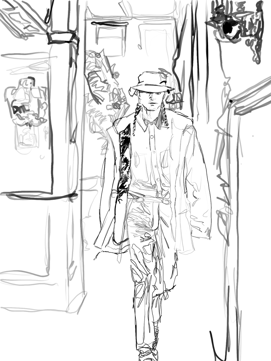 PortablePepper's tweet photo. Another sketch from 2019, playing w/ brushes & pressure for old surface pen in Krita.
I got the surface slim pen recently and I'm curious how more experienced digital artists are using it/enjoying it etc. please let me know! #surfacepro #digitaldrawing #slimpen #microsoft https://t.co/JFdkj4NBw1