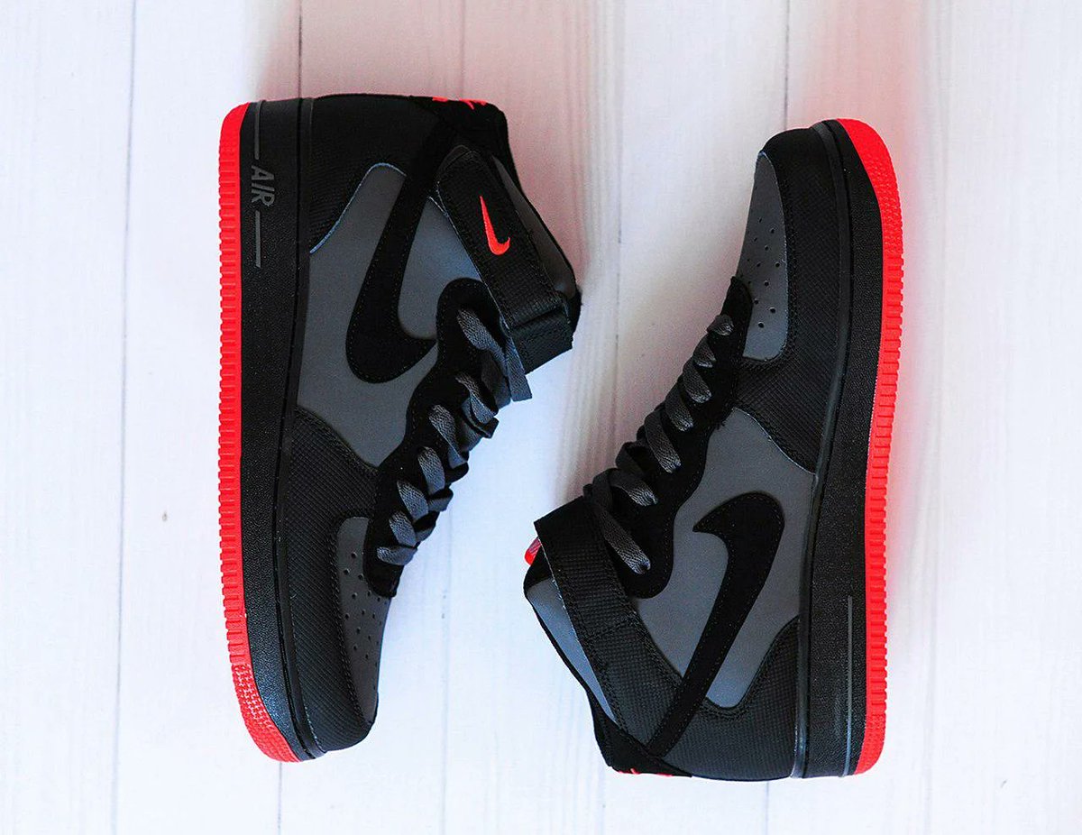 nike air force 1 mid hot lava