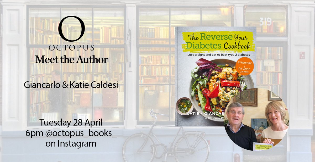 Don't miss Katie and Giancarlo tonight <a href="/Octopus_Books/">Octopus Publishing</a> meet the author event on Instagram ... 6pm UK time #lowcarbdiet #lowcarblife #diabetesdiet #ketodiet #keto