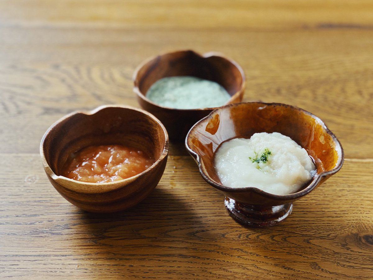 いと 食事中 A Twitter 今日の離乳食は上手に盛り付けられた タラのせ素麺がゆ トマトオニオンスープ バナナ小松菜ヨーグルト 離乳食 生後7ヶ月