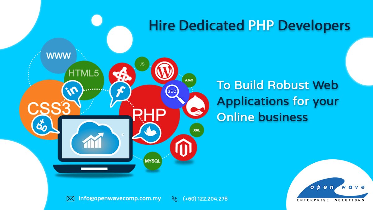 owc_my's tweet photo. Want to develop PHP-based #web_solutions to make your business greater?
Openwave has the best pool of #PHP developers with certifications and professional experience! Call us today o #hire_PHP_developers_Malaysia!
Visit ๐https://t.co/nGAF65Slbs
#webdev #webdeveloper #Lamp https://t.co/O8I68MwftK