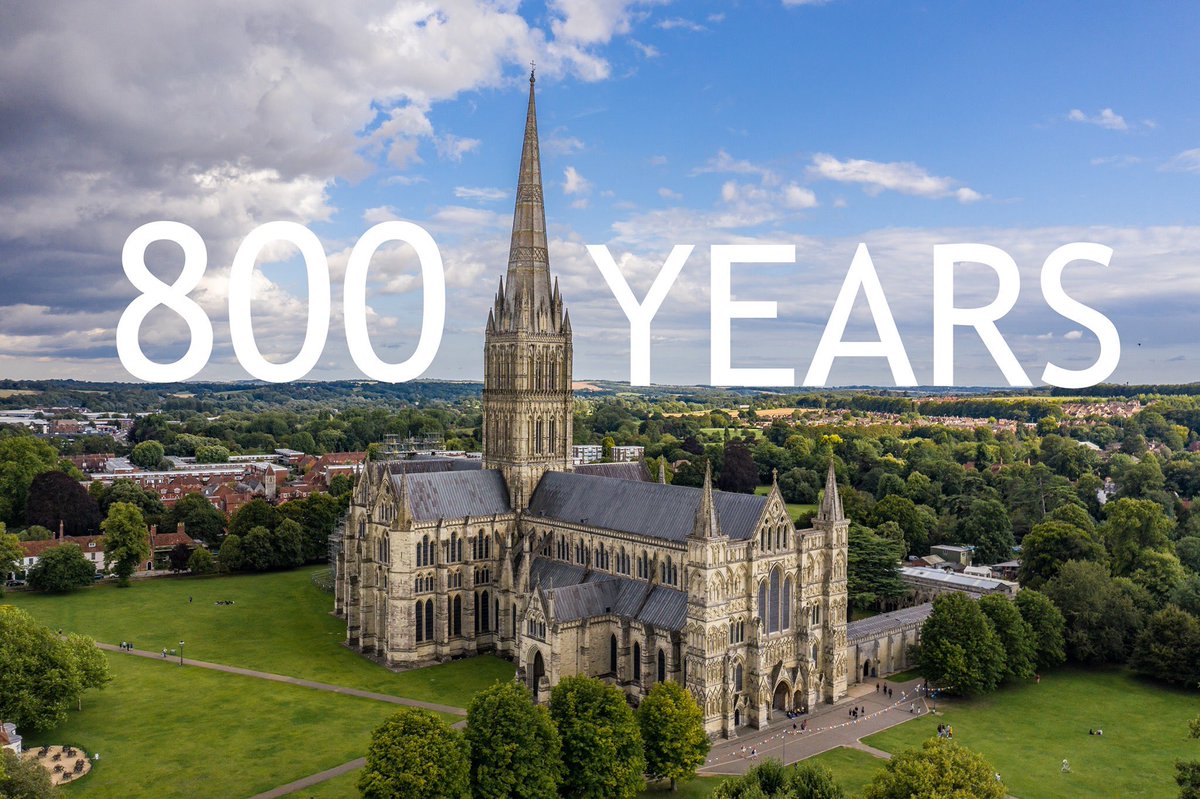 Today marks a momentous anniversary for our Cathedral. #OnThisDay exactly 800 years ago, the foundation stones of our beautiful building were laid.
#800years #Salisbury2020