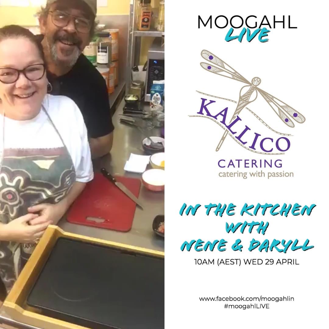 TOMORROW: Bust out the frying pans* and turn up the heat coz we joining Nene &amp; Daryll from Kallico Catering and Custom Cakes in the kitchen to cook up a feed!!

#moogahlLIVE #kallicocatering #mobfeeds

*TBC on the frying pans, we'll let the actual chefs give proper instruction 😆
