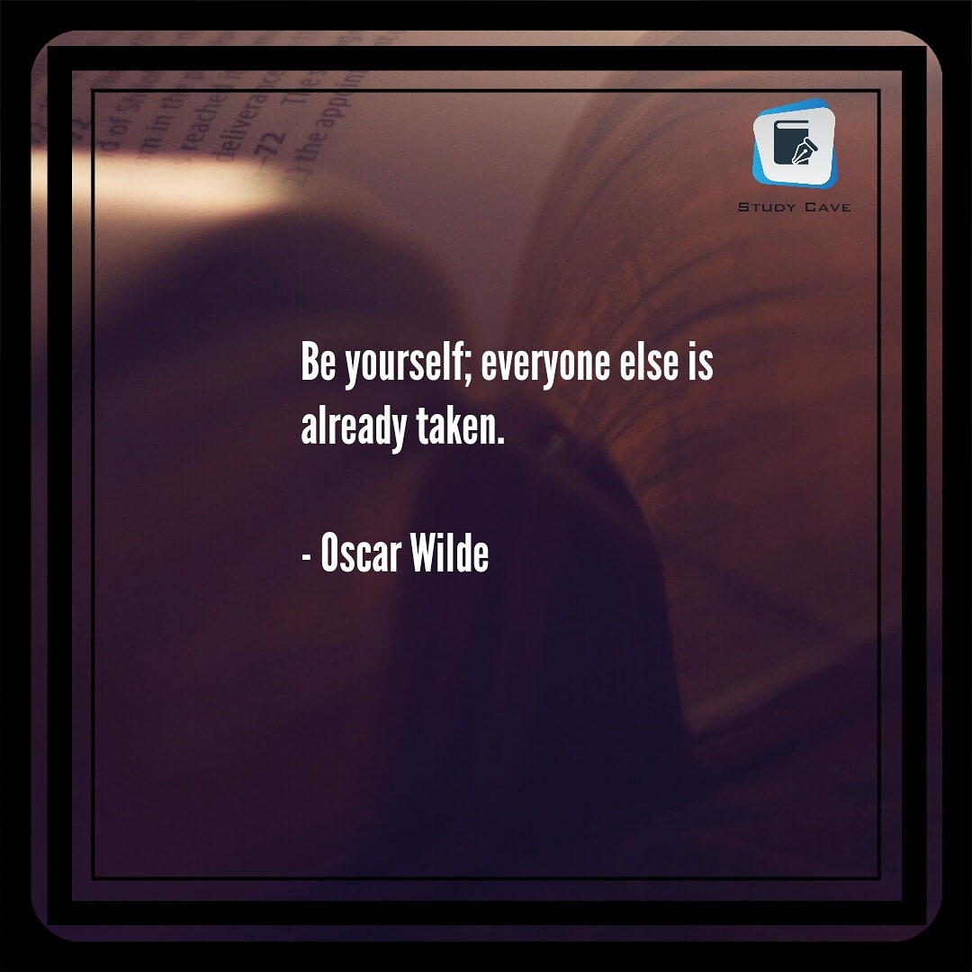 CaveStudy's tweet photo. Be yourself; everyone else is already taken 

-Oscar Wilde #morningmotivation #quoteoftheday #powerofpositivity #successfulmindsetgood #lawofattractionlive #lawofattraction #consciousness #quotes #spirituality #higherawareness #StudyCave @CaveStudy https://t.co/R2GNyteupp